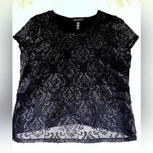 INC International Concepts Women's Black Top